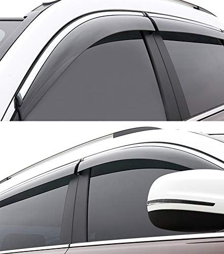 4pcs Car Wind Deflectors for VW Tiguan R-Line 2018-2023,Glass Side Visors Window Deflectors Sun Visor Rain Shield Accessories