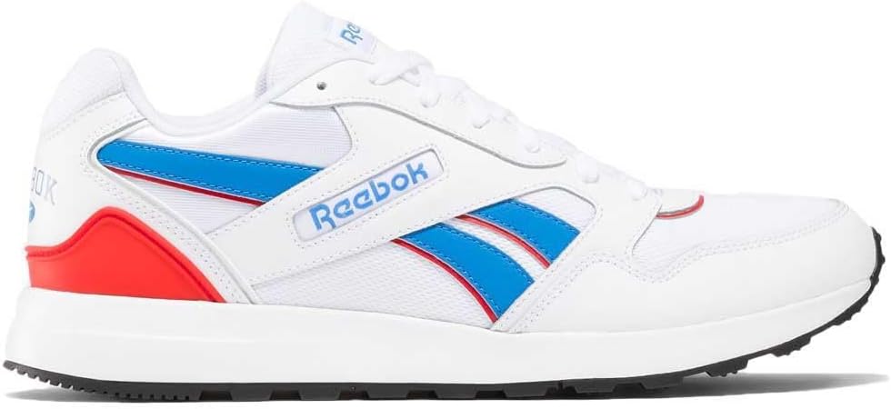 Reebok Unisex GL1000 Sneaker, FTWWHT/KINBLU/VECRED, 9 UK