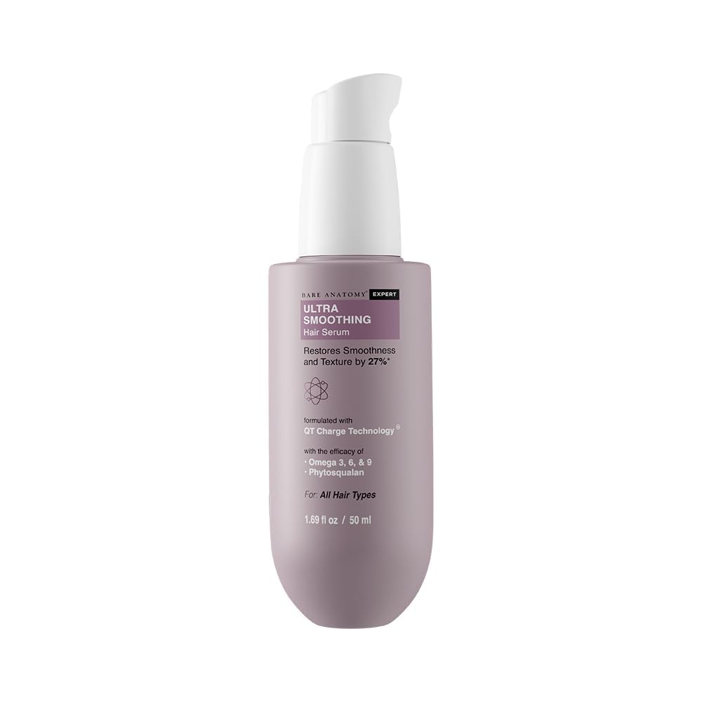 Ultra Smoothing Hair Serum For Dry & Frizzy Hair | Restores Smoothness & Texture | Powered By Carbohydrate Complex & Niacinamide | For Women & Men | SLS & Paraben Free | Vegan | 1.69 fl oz