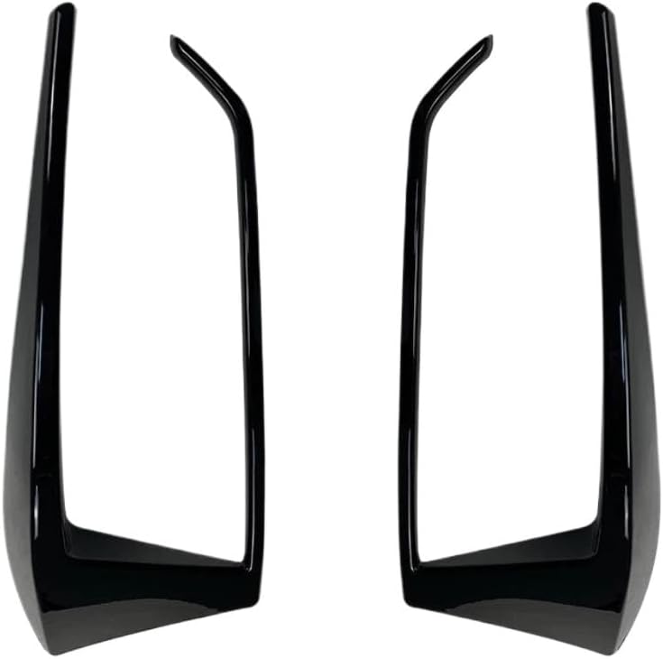 For VW For Golf 7 7.5 MK7 MK7.5 GTI R GTD R400 2013-2020 Rear Bumper Spoiler Trim Glossy Black 1Pair Frame Strip Canard Car Rear Spoilers(For Golf 7.5 MK7.5)