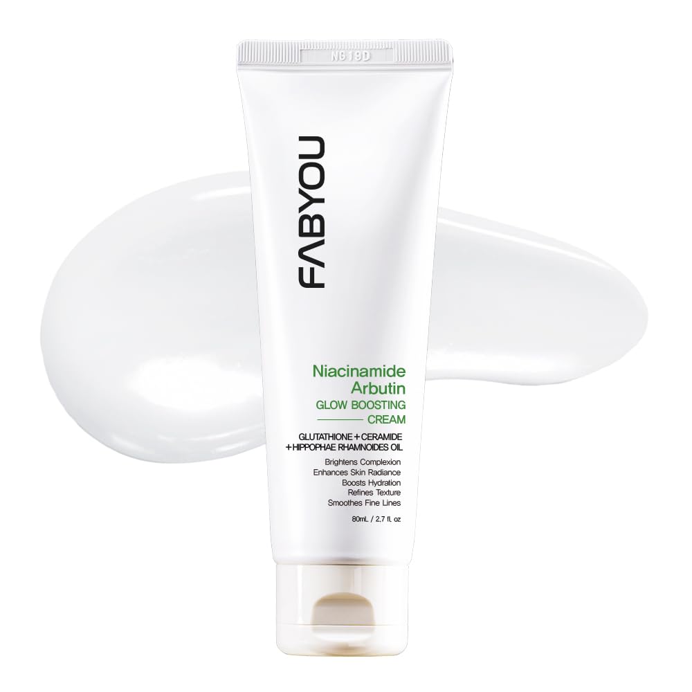 Niacinamide Arbutin Glow Boosting Cream 2.71 fl oz - Korean Skin Care for Long-Lasting Hydration & Smooth, Even Skin Tone with 10% Niacinamide & Arbutin, Deep Moisture Cream for Face