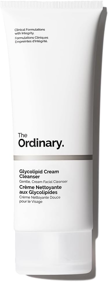 The Ordinary Glycolipid Cream Cleanser, Gentle Makeup Removal with Plant-Derived Glycolipid Agents, 150ml