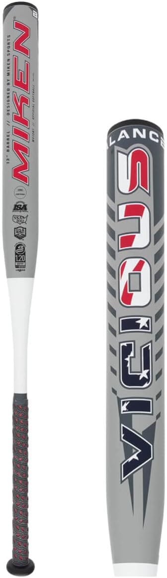 Miken Vicious 13" Balanced Dual Stamp Slow Pitch Softball Bat: MV13B1