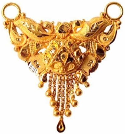 22K/18K Real Certified Fine Yellow Gold Divine Mangalsutra Pendant