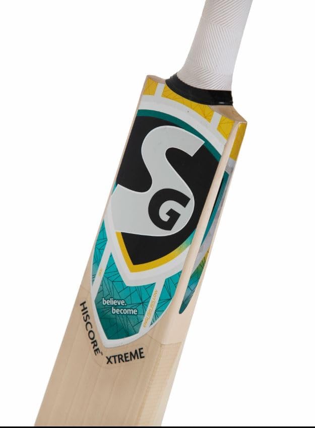 SG Hiscore Xtreme Premium English Willow Cricket bat - Short Handle, Adult Size