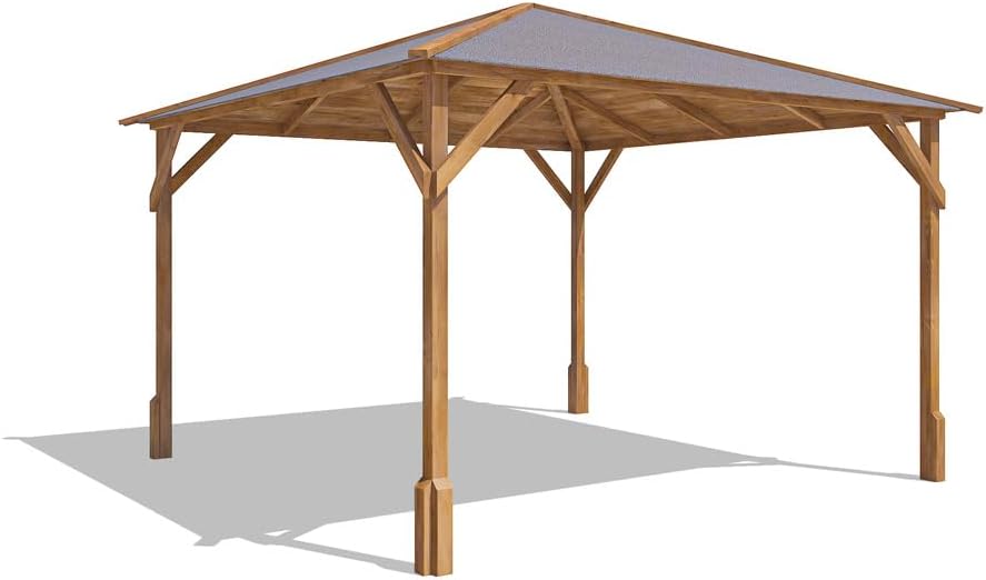 Dunster House Wooden Garden Gazebo 10' x 10' – Heavy-duty hot tub shelter with a robust design, perfect for outdoor relaxation, entertaining, and protection, Utopia 300