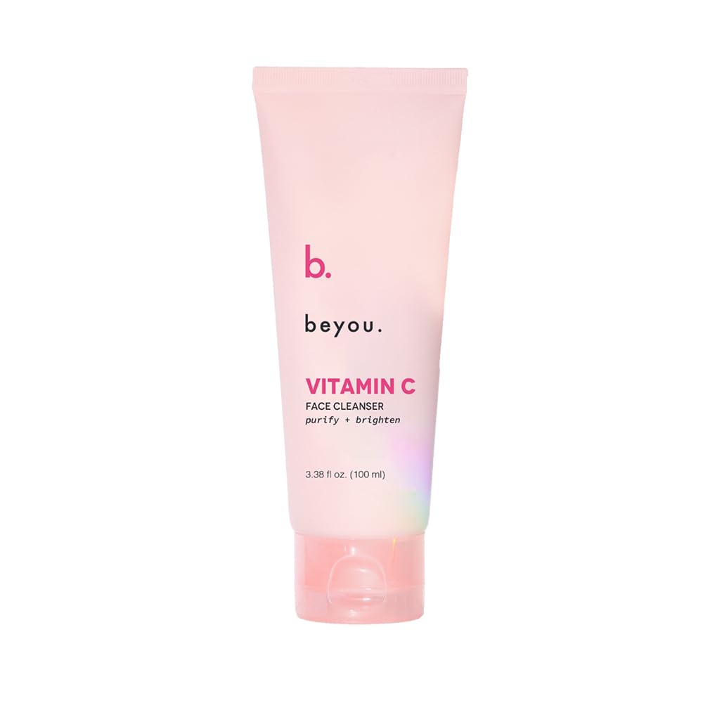 Beyou. Vitamin C Face Cleanser – K-Beauty Clean Skin Care – Gentle Cream to Foam Face Wash for All Skin Types Including Sensitive Skin – Makeup Remover Korean Skincare – 3.38 fl oz