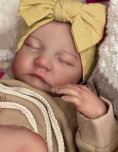 Zero Pam Reborn Baby Dolls, Realistic Baby Doll, 19 in Silicone Babys Doll That Look Real, 3D Painted Skin, Real Life Newborn Reborn Dolls