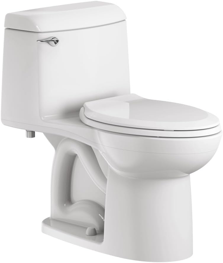 American Standard 2004314.020 Champion 4 One-Piece Toilet with Toilet Seat, Elongated Front, Standard Height