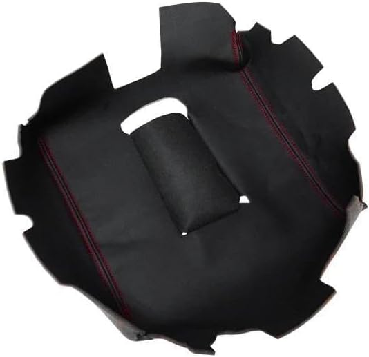 CAVINBDZ Car PU Leather W Sponge Center Control Armrest Pad Cover Trim For C&hevrolet For Chevy For Silverado For GMC For Sierra 2014 2015 2016 2017 2018 Armrest Storage Box(PU-foam Black-red)