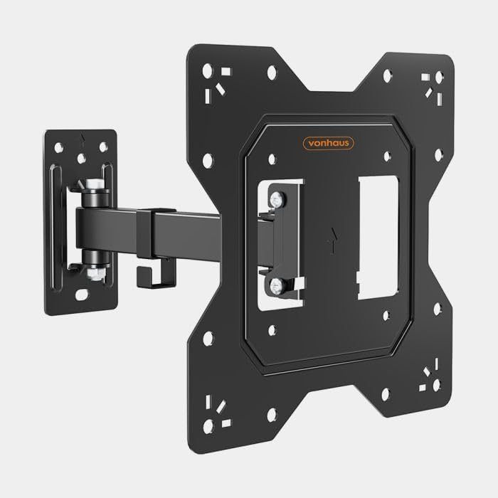 VonHaus by Designer Habitat Cantilever TV Wall Mount Swivel Bracket for LCD Plasma TV (13 - 37") to Fit All VESA 75mm & 100mm + Extension Plates for Wider Spacings - New Slim Design