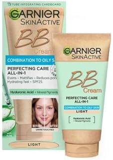 Garnier Skin Naturals Combination to Oily Hyaluronic Aloe All-in-1 BB Light Cream, 50ml