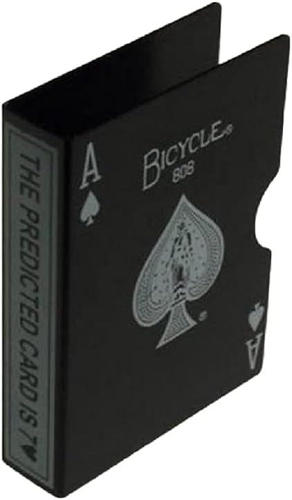 Bicycle Stainless Steel Card Clip Defender for Rare and Expensive Limited Edition Playing Cards Protection Guard Holder (Deck not Included) (Black)