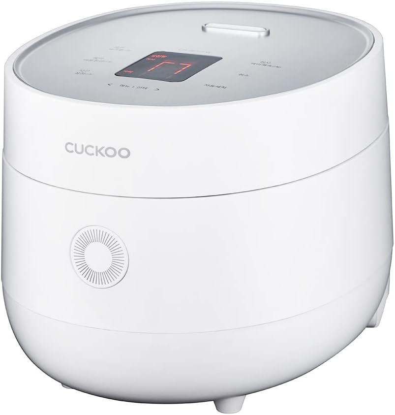 CUCKOO CR-0675F | 6 Cup (Uncooked) Rice Cooker | 13 Menu Options: Quinoa, Oatmeal, Brown Rice and More, Touch Screen, Non-Stick Inner Pot | White