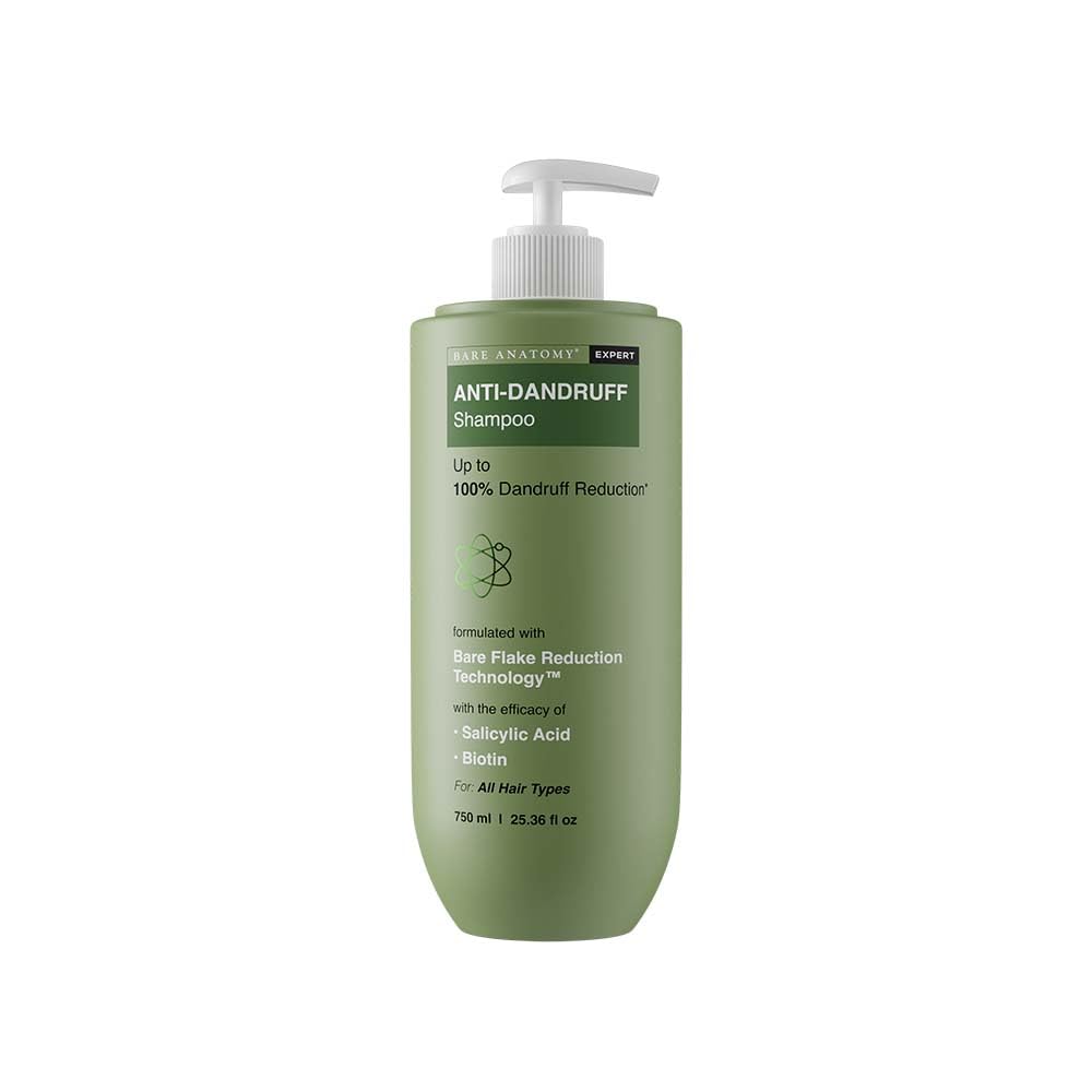 Bare Anatomy Expert Anti-Dandruff Shampoo | Up to 100% Dandruff Reduction | Targets Oily Scalp and Sheds Dry Flakes | 25.5 Ounce