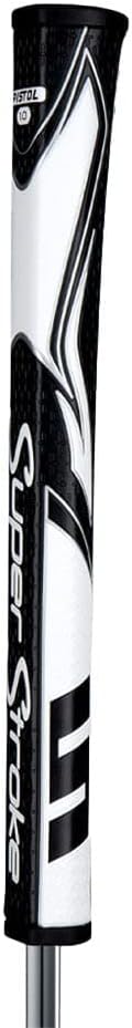 SuperStroke Zenergy Pistol 1.0 Golf Putter Grip with No Taper Enhanced SPYNE Technology, New Multi-Zone Texturing and Tech-Port