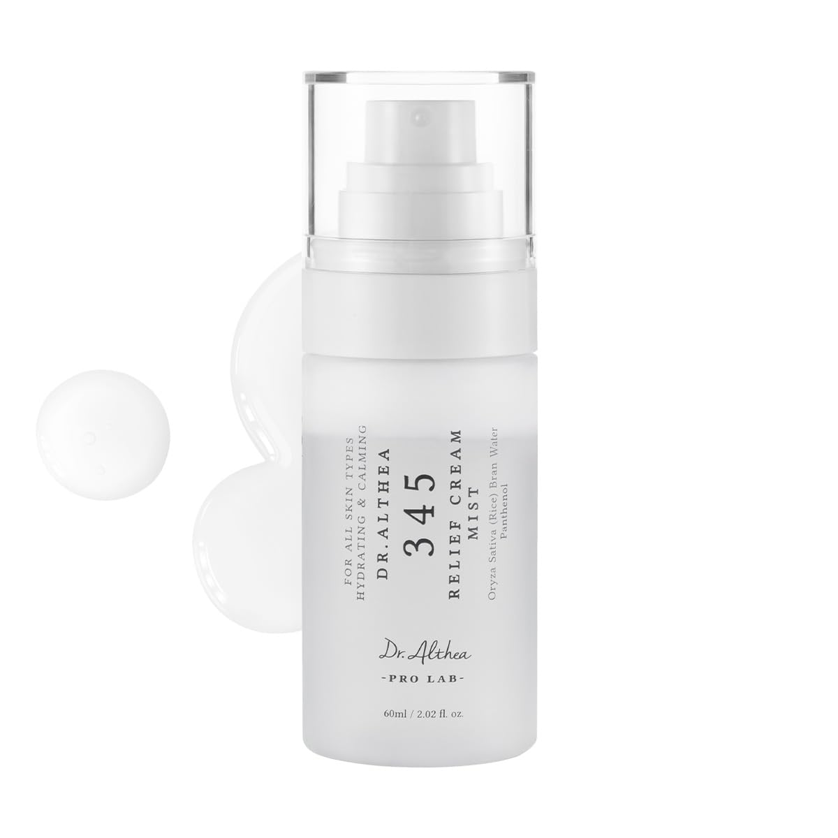 Dr.Althea 345 Relief Cream Mist, Korean Vegan Skin Care, 2.02 Fl Oz