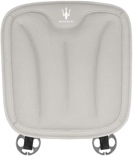 Car Seat Cushion for Maserati Grecale 2023 2024 2025, Breathable Comfort Washable Ergonomic Seat Cushion, Trip Essentials for Drivers,1 Front row-A Beige