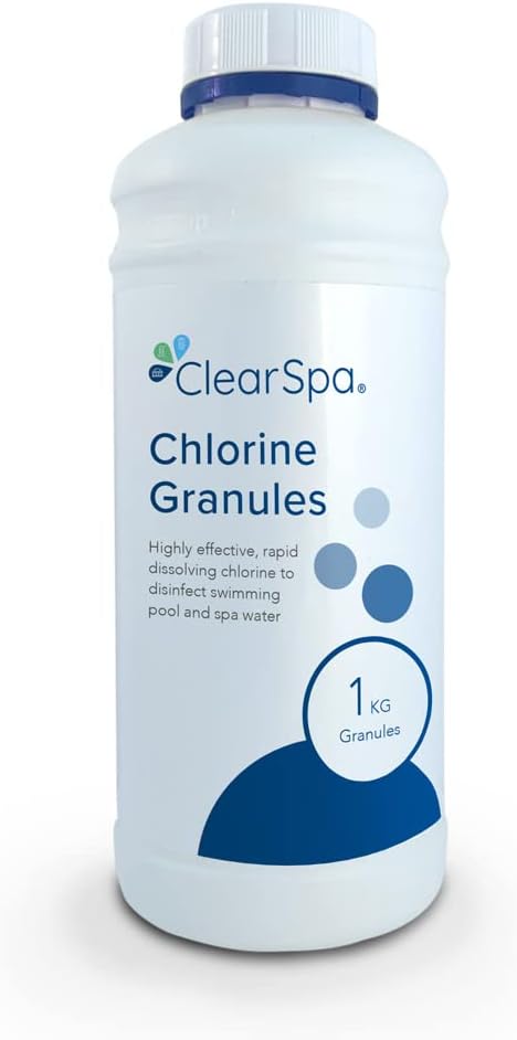 Chlorine Granules 1kg - Suitable for Hot Tub, Spa and Swimming Pool Treatment