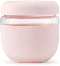 W&P Porter Seal Tight Glass Lunch Bowl Container w/Lid Blush 24 Ounces Leak & Spill Proof, Soup & Stew Food Storage, Meal Prep, Airtight, Microwave and Dishwasher Safe, BPA-Free Glass