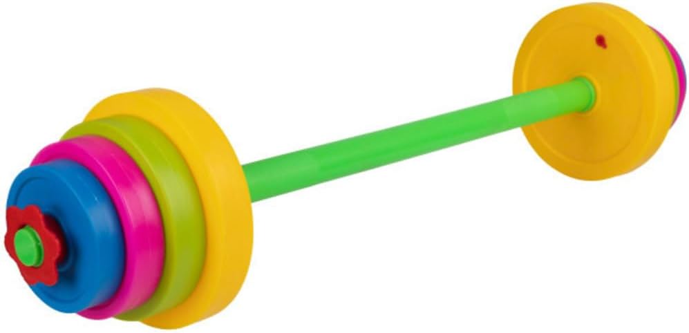 Hey! Play! Kids Exercise Equipment Collection: Strength Training, Cardio, Endurance, and Active Play Essentials - Kids Barbell Set