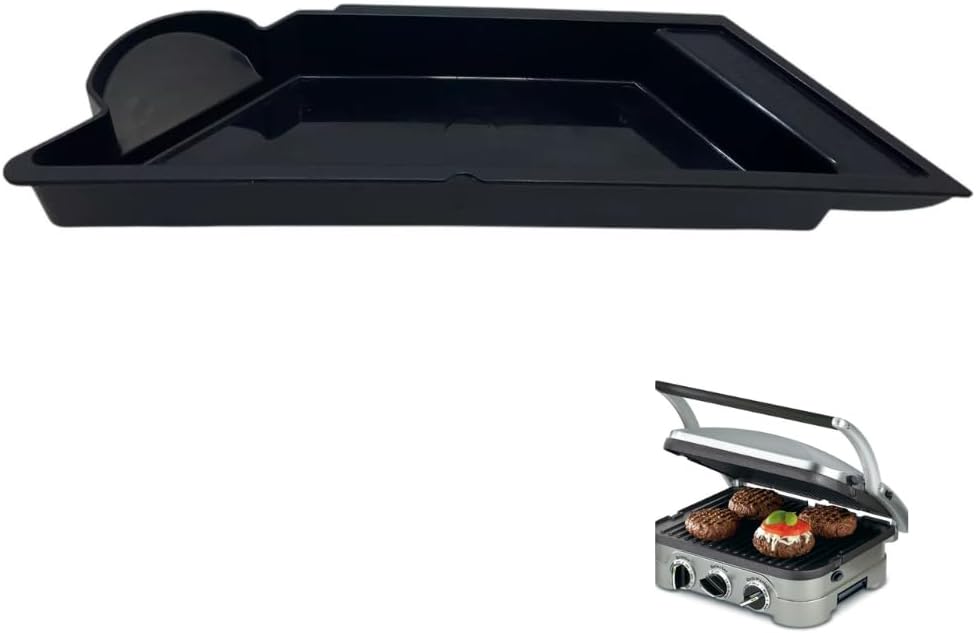 Drip Tray Replacement Part, Compatible with the Cuisinart Griddler GR-4NP1 Griddle Panini Press, Black