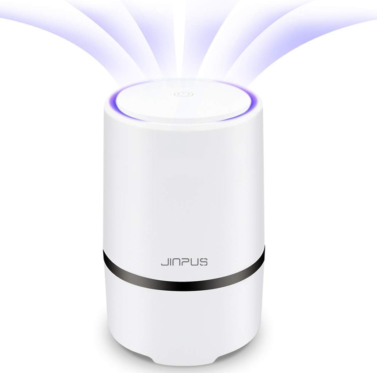 JINPUS Air Purifier Air Cleaner for home with True HEPA Filter, Portable Air Purifiers, Air Ionizer Remove Dust, Pollen, Smoke, Odors with 5 V 1.5 M USB Cable