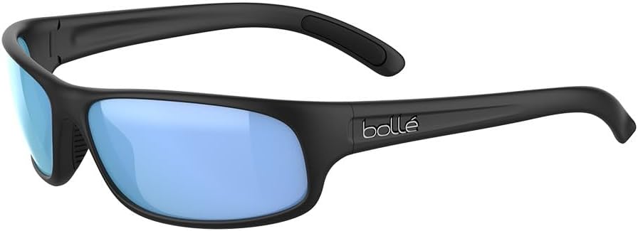 bollé Anaconda 64MM Wrap Around Sunglasses for Men +BUNDLE with ACCESSORY EYEWEAR KIT