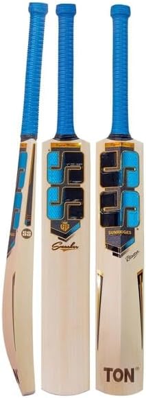 SS Cricket GG SMACKER Series Premium English Willow Cricket bat, Adult Size - Short Handle, Bat Cover Included