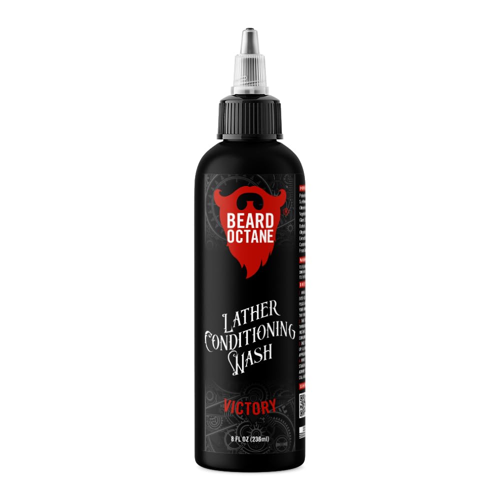 Beard Octane: Victory Beard Wash - 8 oz Beard Shampoo - Cleans & Moisturizes w/Shea Butter - Healthy Softer Beards - Made in USA