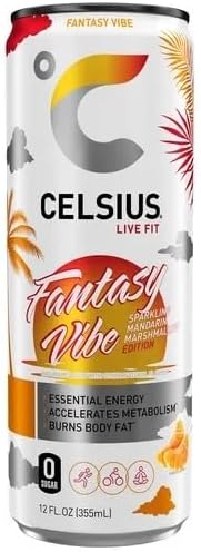 Celsius Energy Drink, Sparkling Mandarin Marshmallow, 12 Ounce