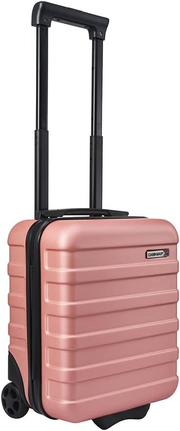 Cabin Max Anode 24L TwinWheel 40x30x20cm Wizz Air Easyjet Underseat Cabin Trolley Case (Rose Gold 40 x 30 x 20)