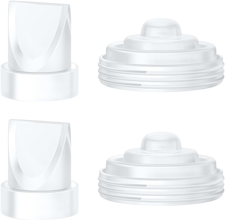 2Pcs Duckbill Valves and 2Pcs Diaphragm Compatible with Momcozy M5 Wearble Breast Pump, Breast Pump Replacement Accessories for M5 Momcozy, M5 Pump Replacement Accessories