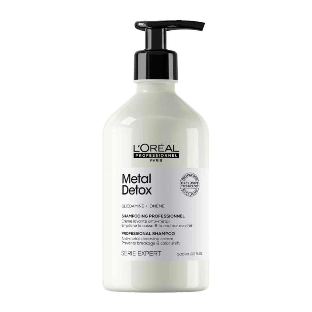 L'Oréal Professionnel Paris Metal Detox Shampoo - Sulfate-Free Anti-Breakage Shampoo For Damaged or Color-Treated Hair, Detoxifies, Prevents Damage & Prolongs Hair Color