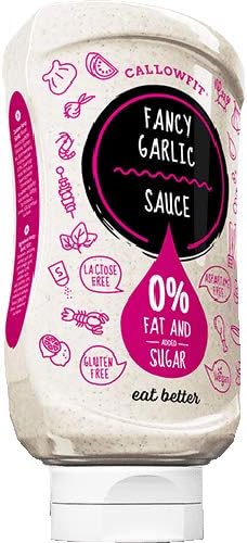 Callowfit Sauce/Dressing 300ml - 0g Fat - 0g Sugar - Vegan - Low Carbs - Lactose Free Sauces Dressings (Sauce - Garlic)
