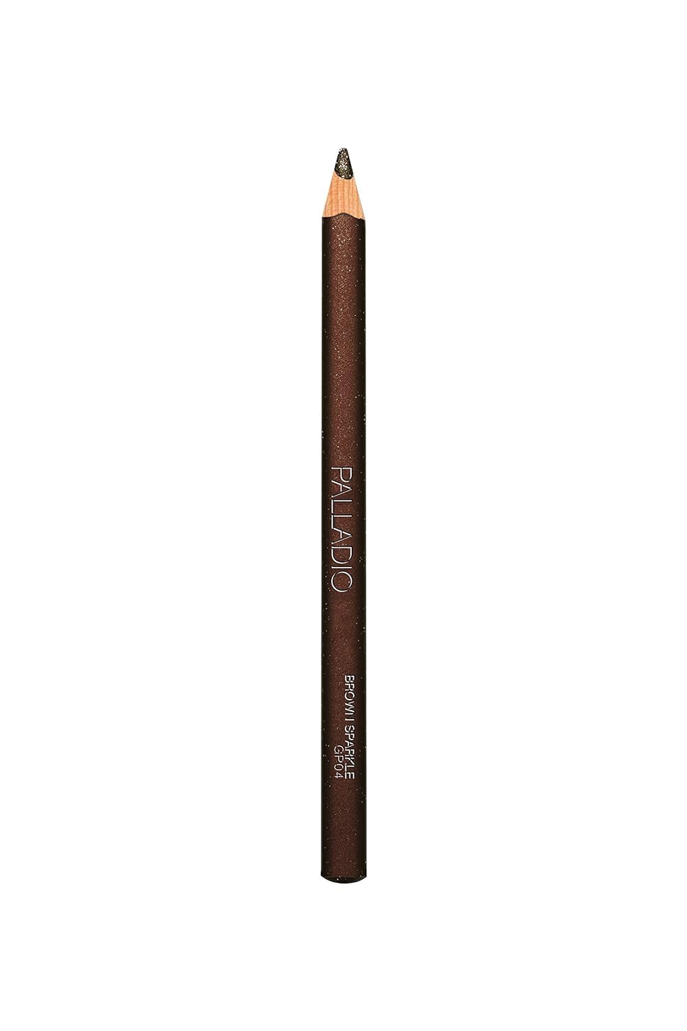 Palladio Glitter Eyeliner Pencil, Longlasting Creamy Cosmetic, Shimmer Eye Liner, Buttery Smooth Tip, Professional Makeup Glittery Pencil, Sharpenable, Brown Sparkle