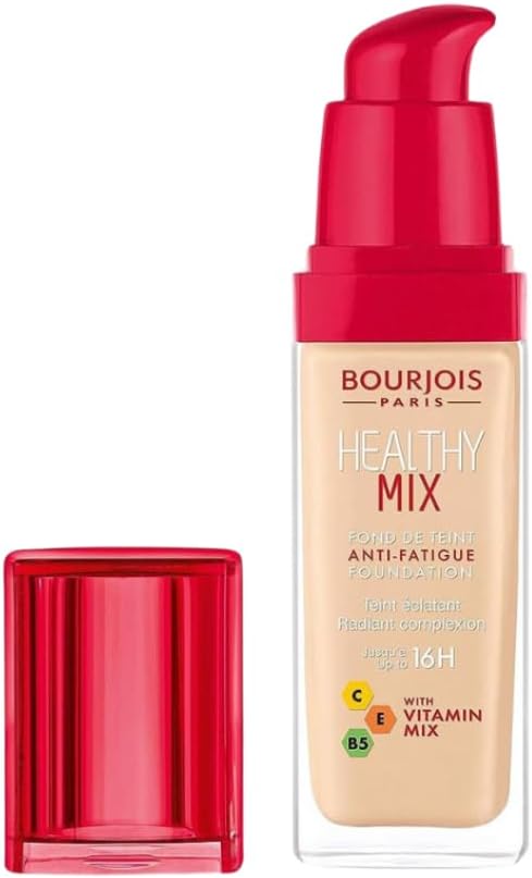 Bourjois Healthy Mix Anti-Fatigue Medium Coverage Liquid Foundation 5 Rose Ivory, 30ml