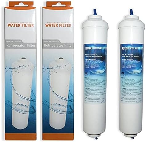 2Pack, Microfilter Refrigerator Water Filter, DA2010CB, Compatible with HAFEX/EXP, 5231JA2010B, GE. NSF Certified