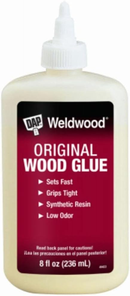 DAP Weldwood Original Wood Glue, Yellow, 8 oz (7079800497)