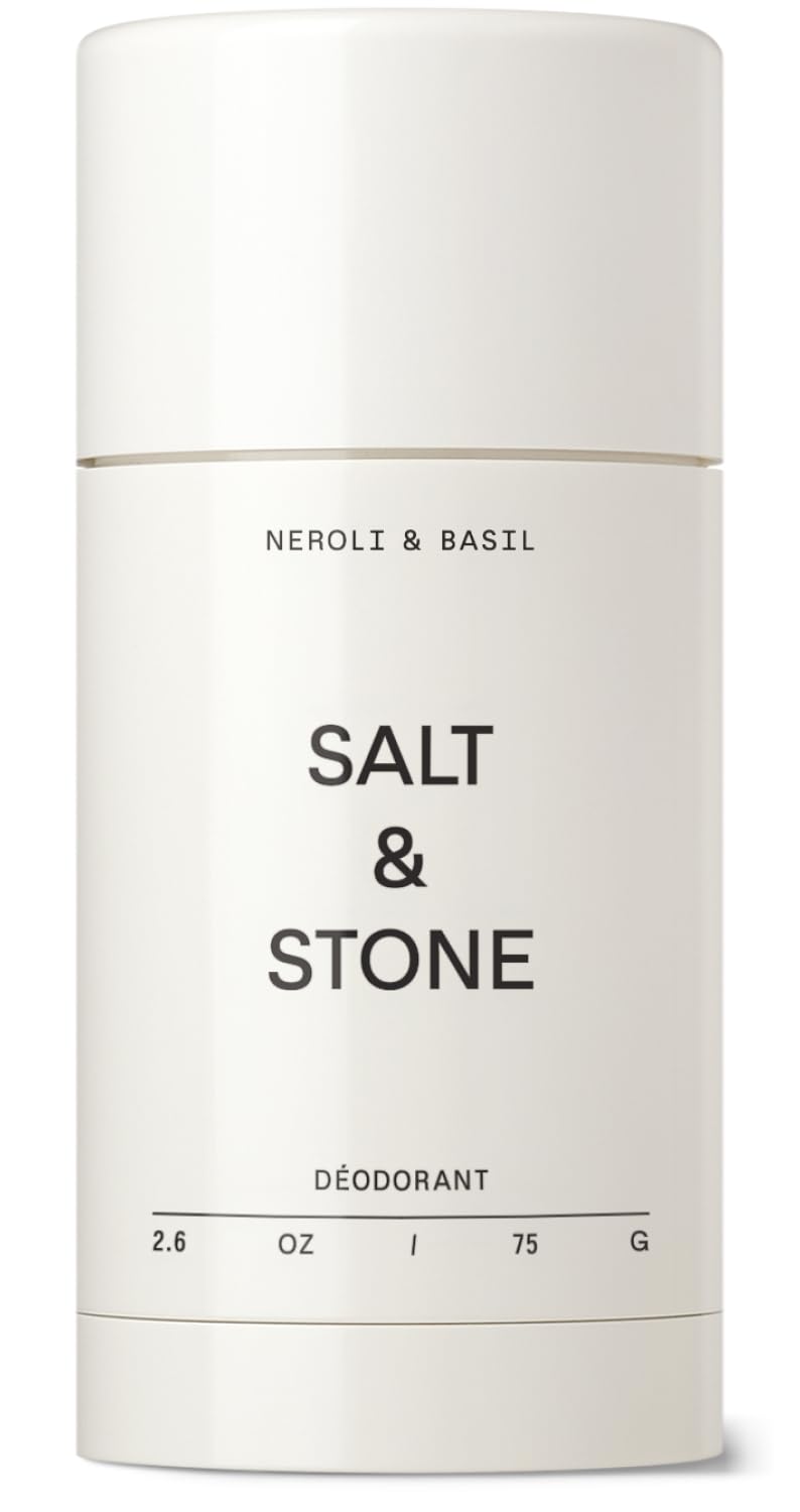 SALT & STONE Deodorant | Extra Strength Natural Deodorant for Women & Men | Aluminum Free with Seaweed Extracts, Shea Butter & Probiotics (Neroli & Basil)