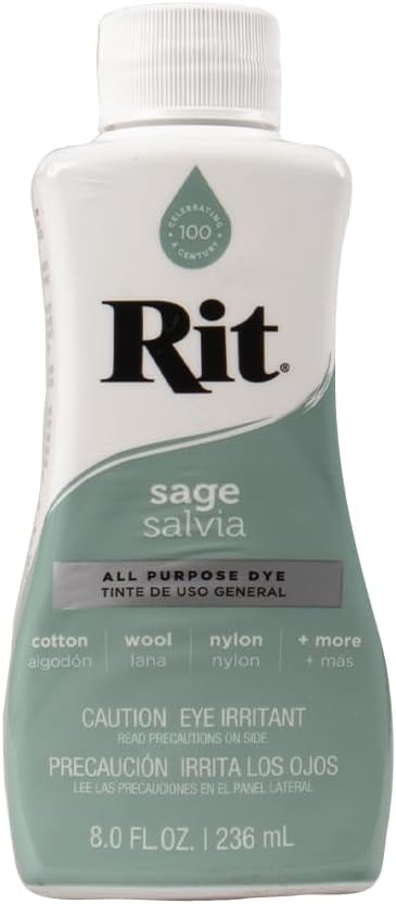 Rit Dye Liquid – Wide Selection of Colors – 8 Oz. (Sage)