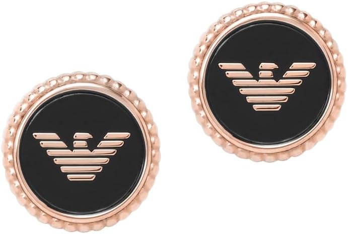 Emporio Armani Women's Stainless Steel or Semi- Precious Push Back Closure Earrings