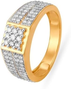 Real 22K/18K Fine Yellow Gold Certified Mens Statement Ring