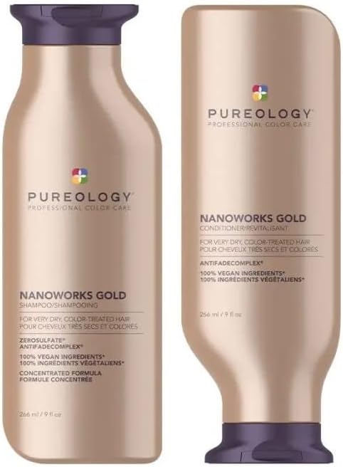 Pureology DUO Nanoworks Gold Shampoo 266ml and Conditioner 266ml