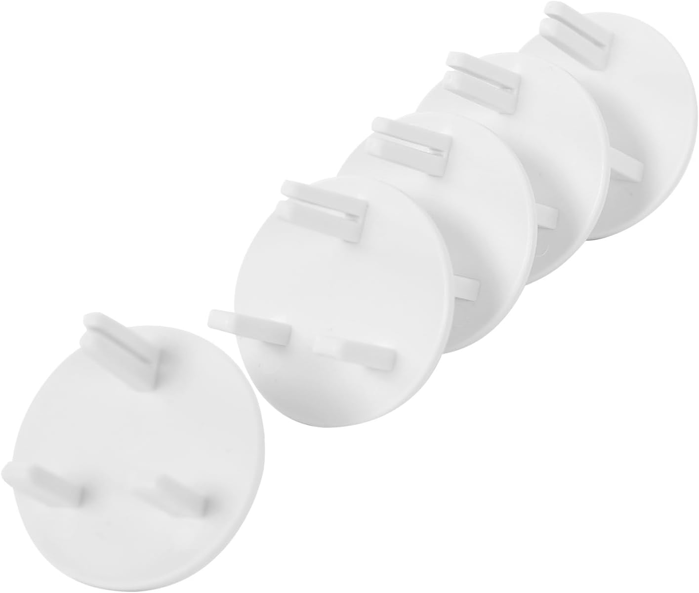 Norjews 20 Pack Plug Socket Covers UK, Child Safety Plug Socket Sovers Baby UK, Socket Protectors for Sockets UK - White