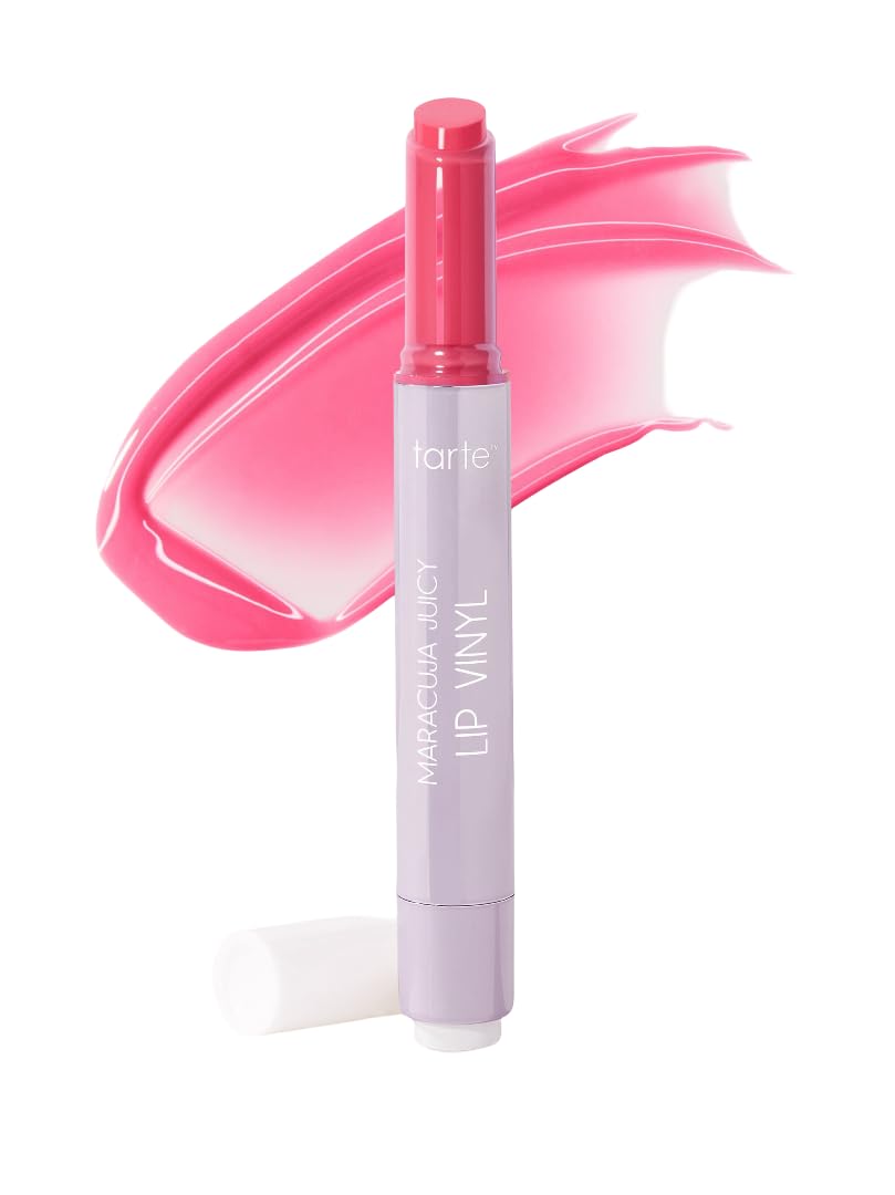 Tarte Maracuja Juicy Lip Vinyl - Sheer Lotus - Sheer Poppy Pink, 0.095 fl oz / 2.7 mL, 0.1 Ounce (Pack of 1)