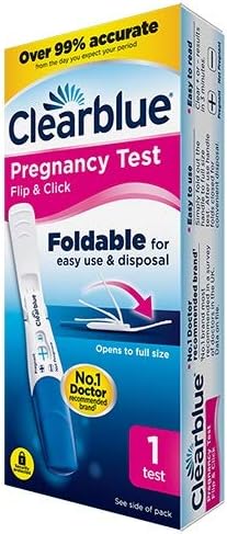 Clearblue Pregnancy Test Flip & Click – Foldable for Easy Use & Disposal