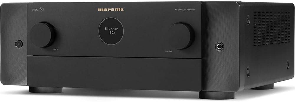 Marantz Cinema 50 9.4-Ch Receiver (110W X 9) - 4K/120 and 8K Home Theater Receiver (2022 Model), Built-in Bluetooth, Wi-Fi & HEOS Multi-Room, Supports Dolby Atmos, DTS:X Pro, IMAX Enhanced & Auro 3D
