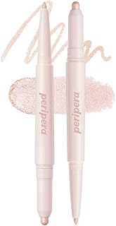 Peripera SUGAR TWINKLE DUO EYE SHADOW STICK (01 DEWY NUDE) - Shimmer, Highlighter, Convenient Eye Shadow Cream