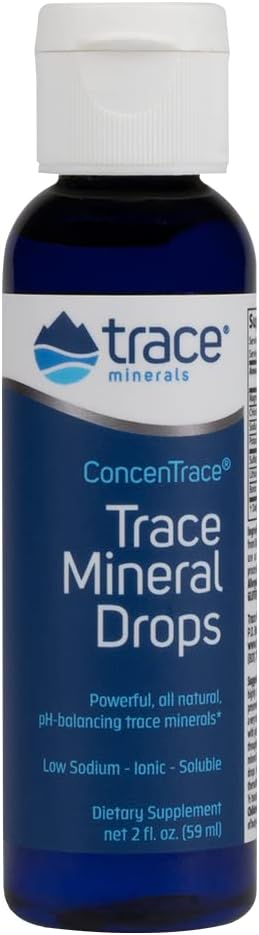 Trace Minerals, ConcenTrace, Trace Mineral Drops, 59ml, Mineral Mix, Magnesium, Soy Free, Gluten Free, Vegan